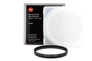 Mint Leica E67 UVa II Filter (Black, MFR #13040) with Box #46147 - Picture 1 of 7