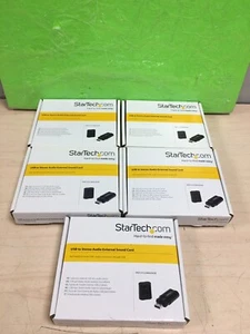 NEW! (LOT OF 5) StarTech USB Stereo Audio Adapter External Sound Card - Picture 1 of 7