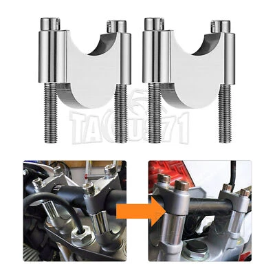 Abrazadera elevadora de mango de aluminio Billet de 1-1/8" 30 mm para Kawasaki Versys 1000 2015-UP Foto 1 de 4