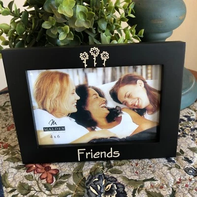 NEW Malden Black Wooden Photo Frame 4" x 6" Friends NIP - Image 1 of 4