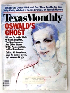 VTG November 1983 Texas Monthly Magazine Oswald's Ghost 20th Anniv Nov 1963 JFK - Picture 1 of 12