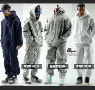 1/6 Sudadera con Capucha Pantalones Ropa Ajuste 12 pulgadas Hombre HT PH TBL Figura de Acción Muñeca Juguete Foto 1 de 4