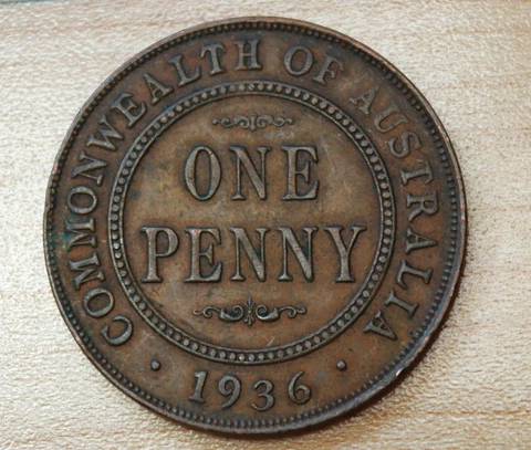 1936 Australia Penny Cover