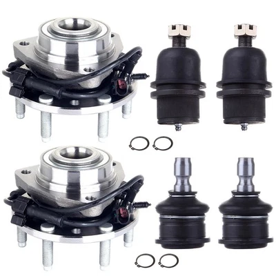6x Front Lower Ball Joint Wheel Hub Bearing For 03-06 Chevrolet SSR Trailblazer - Image 1 of 4