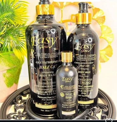 Set Of Easy Glow Whitening Body Milk 500ml, Serum  And Body Wash 1000ml 2 in 1 - Image 1 of 2