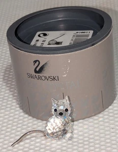 Swarovski silver Crystal Cat Original Box  Mint Condition - Picture 1 of 5