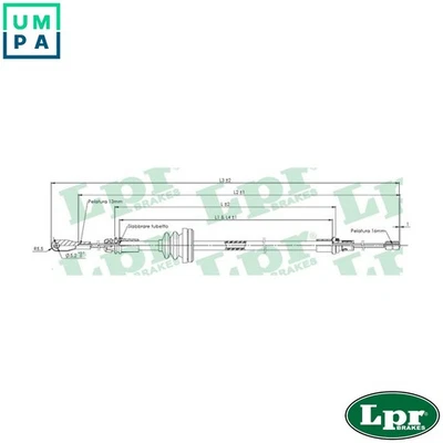 CABLE PULL PARKING BRAKE C1622B FOR RENAULT TRAFIC/II/Van/Bus/Rodeo 2.0L 4cyl - Image 1 of 4