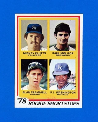 1978 Topps бейсбол # 707 Trammel / Molitor (RC) NM-MT *UltraBC.eStore * - Изображение 1 из 2