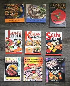 Lot of 9 Asian Cookbooks: Japanese, Sushi, Korean & General - Picture 1 of 19