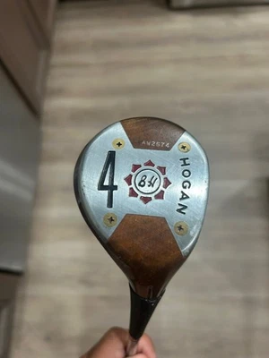 Vintage Ben Hogan Modelo Personal Caqui 4 Madera Derecha Eje Acero Agarre Original Foto 1 de 4