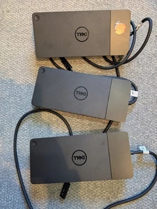 3x DELL WD19TBS docking Stations (faulty) - Afbeelding 1 van 5