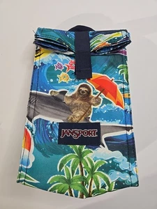 Jansport Superbreak Limited Edition Ocean Shark Lunch Bag 10” X 6” X 4” - Picture 1 of 3