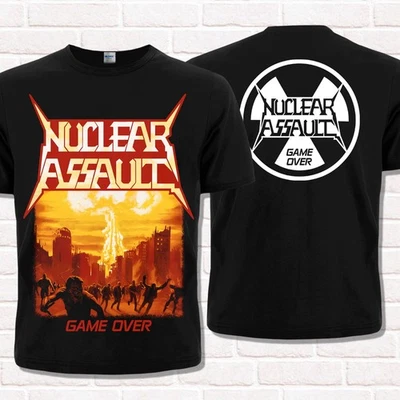 Nuclear Assault "Game Over" black T-Shirt (1986). Thrash Metal. Heavy Metal. - Image 1 of 4