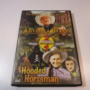 Tex Ritter Arizona Days & The Mystery of the Hooded Horseman DVD - Western - Imagen 1 de 4