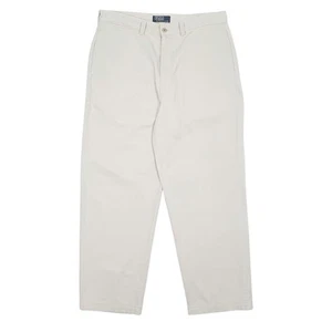 POLO RALPH LAUREN Philip Pant Vintage 90s Chino Hose Creme Herren W36 L30 - Bild 1 von 7