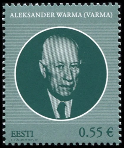 Estonia 2015. Aleksander Warma, 1890-1970 (MNH OG **) Stamp - Image 1 of 1