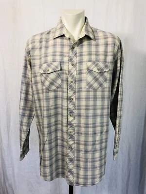 Camisa Cellini Manga Larga Para Hombre XXL Alta Gris Rosa Azul Crema Cuadros Cuadros Foto 1 de 4