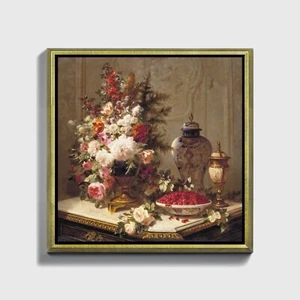 Stampa su Carta, Tela, Quadro o Cornice Jean-Baptiste Robie Floral composition - Picture 1 of 9