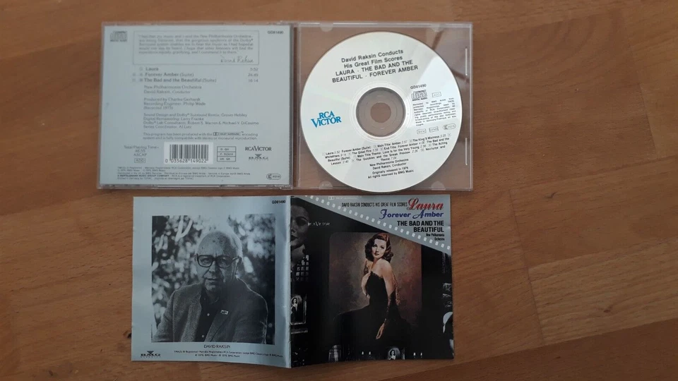 CD David Raksin Conducts His Favourite Film Scores LAURA, FOREVER AMBER RCA NPO - Bild 1 von 1