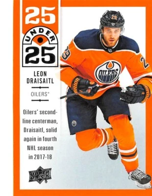 2018-19 Upper Deck 25 Under 25 #U257 Leon Draisaitl - Image 1 of 2
