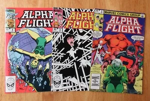 Run of *3* 1983 ALPHA FLIGHT: #2, 3, 4 (NM- Gems!) *Super Bright & Glossy!* - Picture 1 of 8