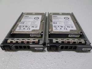 LOT OF 2 Dell PGHJG 300GB SAS 6Gbps 2.5" Hard Drive ST300MM0006 w/ Tray - Picture 1 of 6