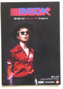 Flyer BECK Concert FRANCE Paris 28/06/2022 * Not a Ticket DANDY WARHOLS - Picture 1 of 1