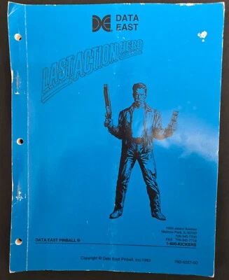 Original 1993 Data East Last Action Hero Pinball Manual & Schematics - Image 1 of 4
