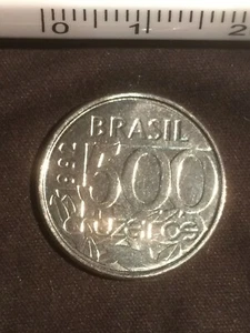 500 CRUZEIROS 1992 BRASIL (ACERO INOXIDABLE) (TORTUGA DE MAR) - Imagen 1 de 2