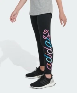 Adidas Girls’ Aeroready Performance Long Tights, Black Large - Picture 1 of 4