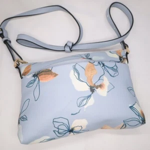 A New Day Crossbody Blue Floral Purse Bag - Picture 1 of 10