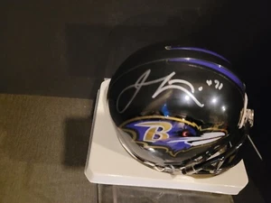 Jamal Lewis Signed Baltimore Ravens Riddell Mini Helmet - Tristar CoA - Picture 1 of 6