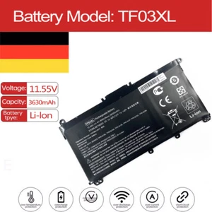 Batterie pour ordinateur portable TF03XL pour HP Pavilion 15-CK003NP 15-CC741TX 15-CC751TX 15-CC760TX - Photo 1/5