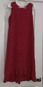 MY MICHELLE size 16 red polka dot sleeveless girls dress NWOT - Picture 1 of 5