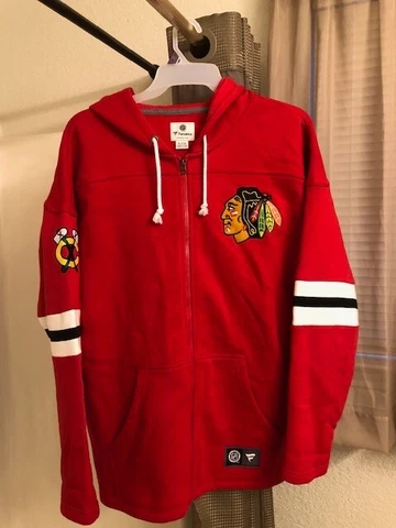 Fanatics NHL Chicago Blackhawks Breakaway Full Zip Hoodie Mens XL Cover