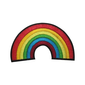 RAINBOW Disney Logo Patch Iron on Sew on Embroidered Patch For Clothes - Picture 1 of 1