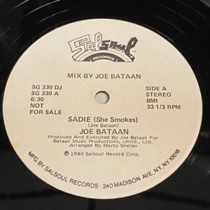 Joe Bataan: Sadie (She Smokes) 12" - Salsoul - Boogie Funk - Imagen 1 de 2