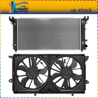 For 2015-2016 Chevrolet Tahoe GMC Yukon A/C Radiator and Cooling Fan Assembly - Image 1 of 4