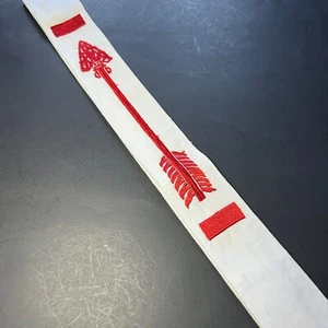 BSA Order of the Arrow Brotherhood Sash Embroidery 54" Long has staining AS-104 - Picture 1 of 11