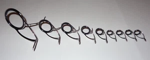 New Set 9 Fuji KWAG K-Series Alconite Concept Spinning Fishing Rod Guides 50-12 - Picture 1 of 4