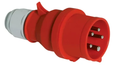 16A 3 Phase Plug Bals CeeNorm IP44 5 Pin 3P+N+E Main Event Generator Site Power - Image 1 of 4