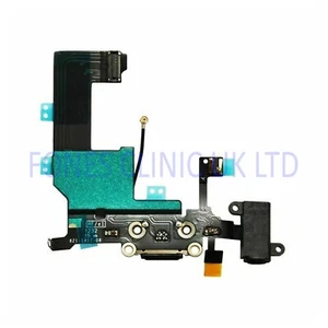 For iPhone 5 Charging Port & Audio Flex Cable Black - Picture 1 of 2