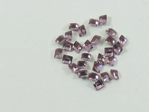 36pcs 3mm LIGHT AMETHYST SQUARE FOILED POINTED BACK European Rhinestones - Picture 1 of 1
