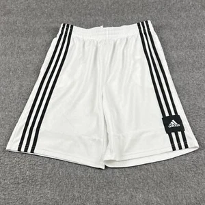 Adidas Aeroready White Black Shorts Boys Sz XL 18-20 - Picture 1 of 8