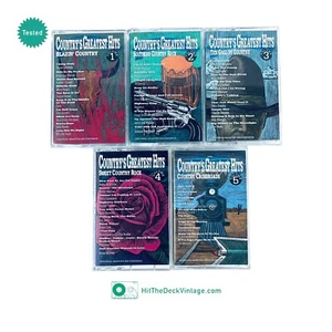 Greatest Country Hits Compilation Cassette Tapes (1990) Vol 1, 2, 3, 4, 5 (1-5) - Picture 1 of 13