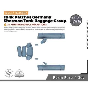 LYTG35007 1/35 Tank Patches Germany Sherman Tank Baggage Group 3D PRINTING - Picture 1 of 5