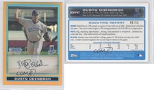 2009 Bowman Draft Prospects Chrome Gold Refractor /50 Dusty Odenbach #BDPP47
