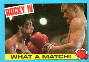 1985 Topps Rocky IV Vintage Boxing Movie Trading Card #55 What A Match! - Picture 1 of 2