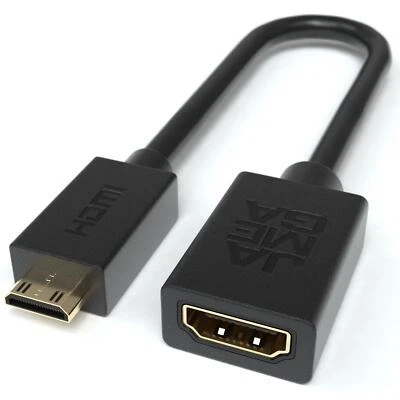 Mini HDMI Adapter Cable | HDMI Female to Mini HDMI Male 4K UHD 2160P - Image 1 of 4