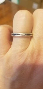 RARE WHITNEY BOIN NATURAL DIAMOND SAPPHIRE PLATINUM ENGAGEMENT WEDDING BAND RING - Picture 1 of 9